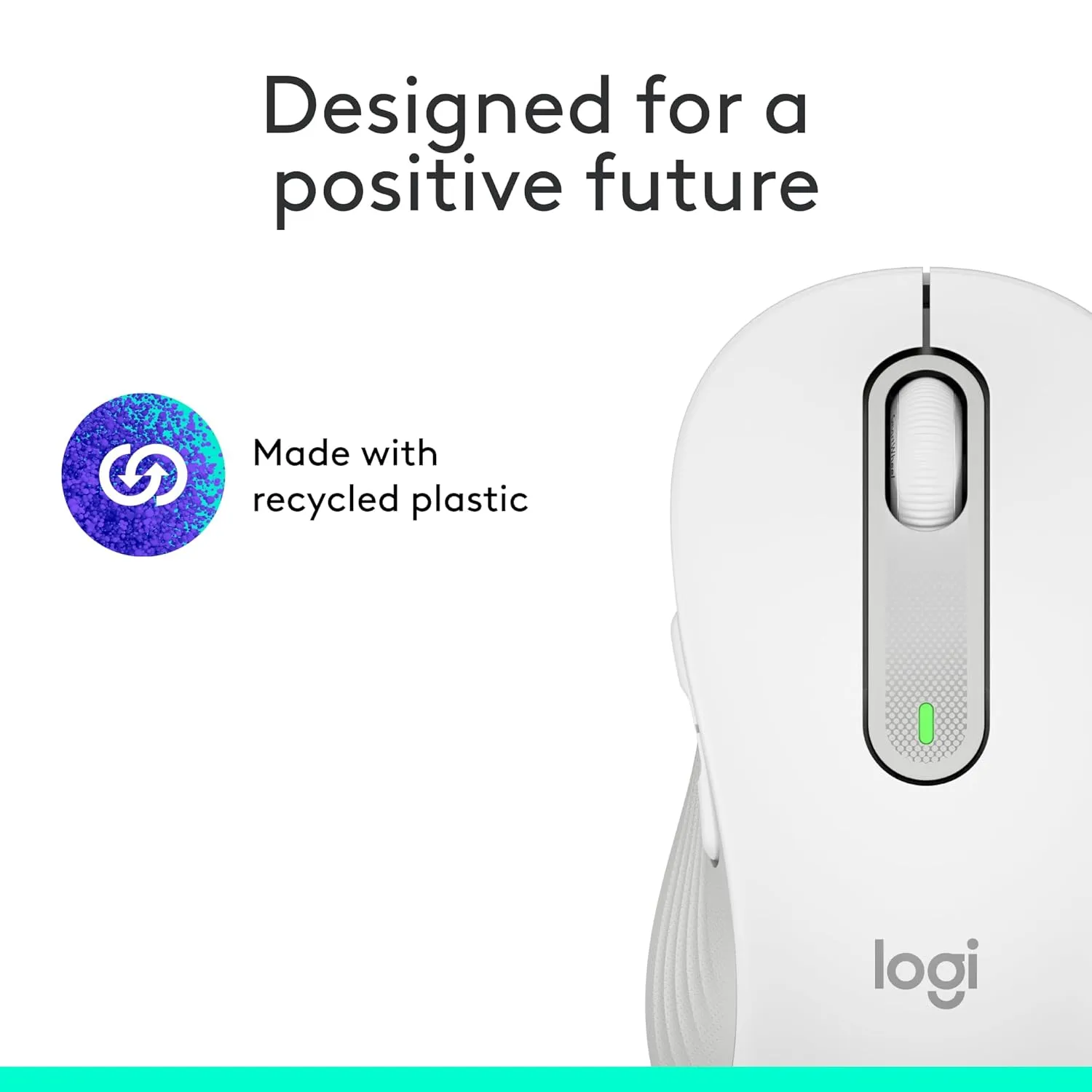 Logitech Bluetooth Mouse Signature M650 Off-White view 5